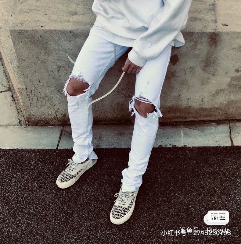 Fear of God Fear of God Co-branded white jeans Size US 34 / EU 50 - 9 Thumbnail