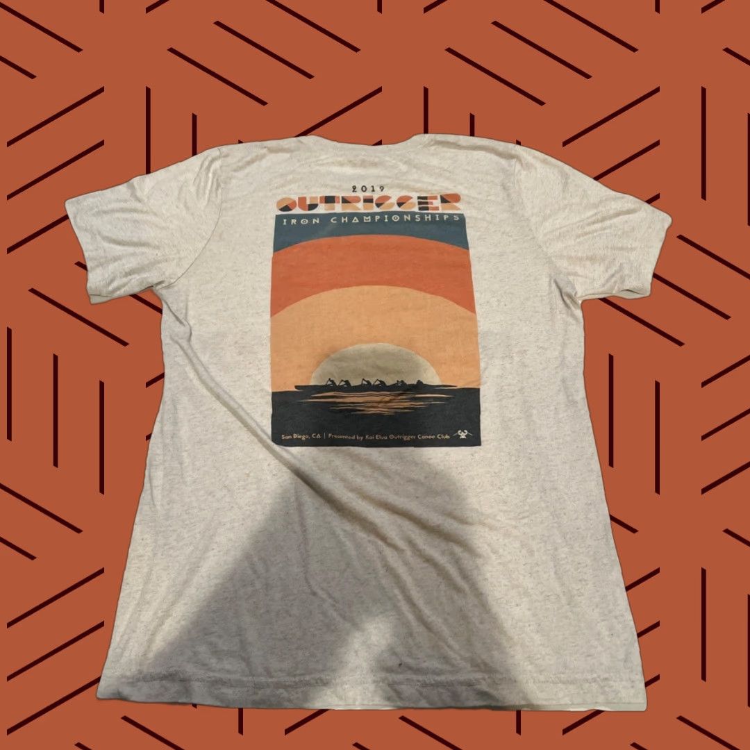 Vintage VINTAGE Kai Elua Outrigger Canoe Club Iron Champs Shirt M Heather Gray Graphic Print Surfer Canoe 2019 Men Mens Size US M / EU 48-50 / 2 - 1 Thumbnail