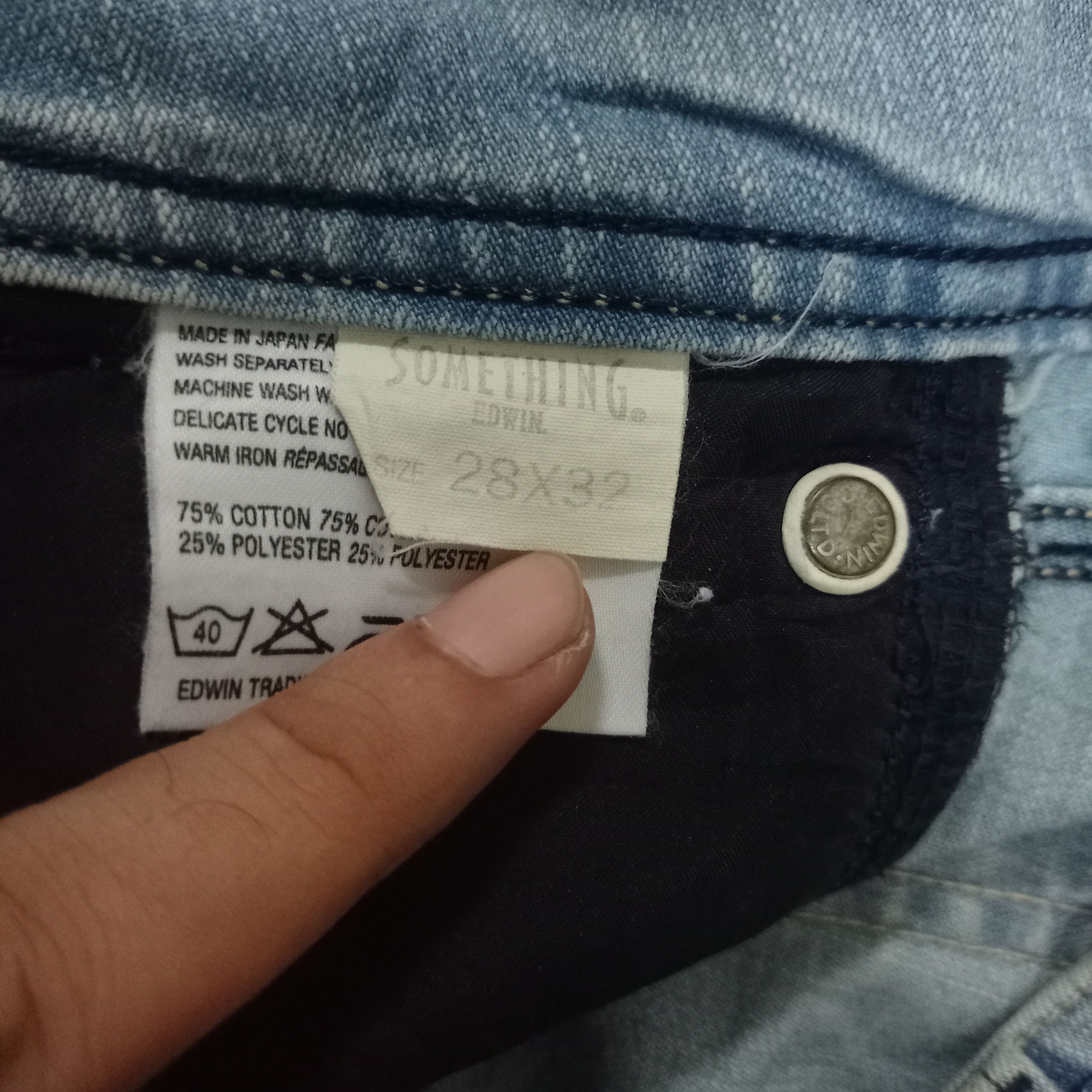 Edwin × Japanese Brand Vintage Japanese Edwin Light Blue Flare Jeans Size 28" / US 6 / IT 42 - 7 Thumbnail