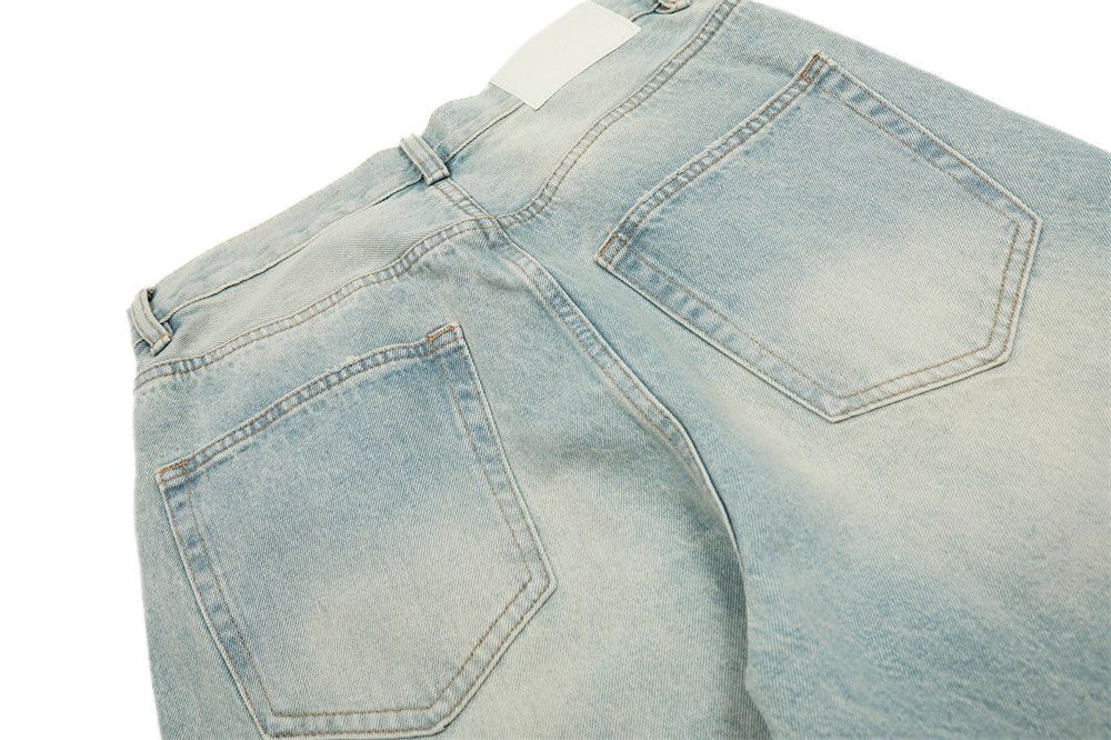 Japanese Brand × Jean Men's loose straight distressed punk washed ripped jeans Size US 32 / EU 48 - 6 Thumbnail