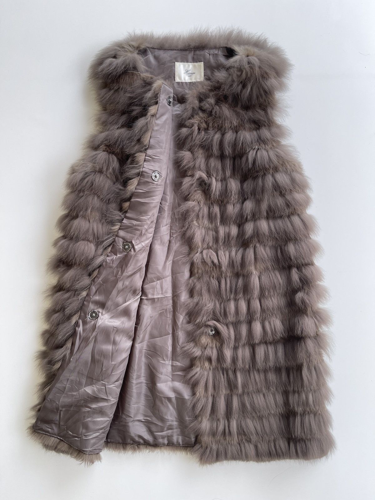 Vintage Vintage Raccoon Fox Fur Long Vest Size S / US 4 / IT 40 - 5 Thumbnail