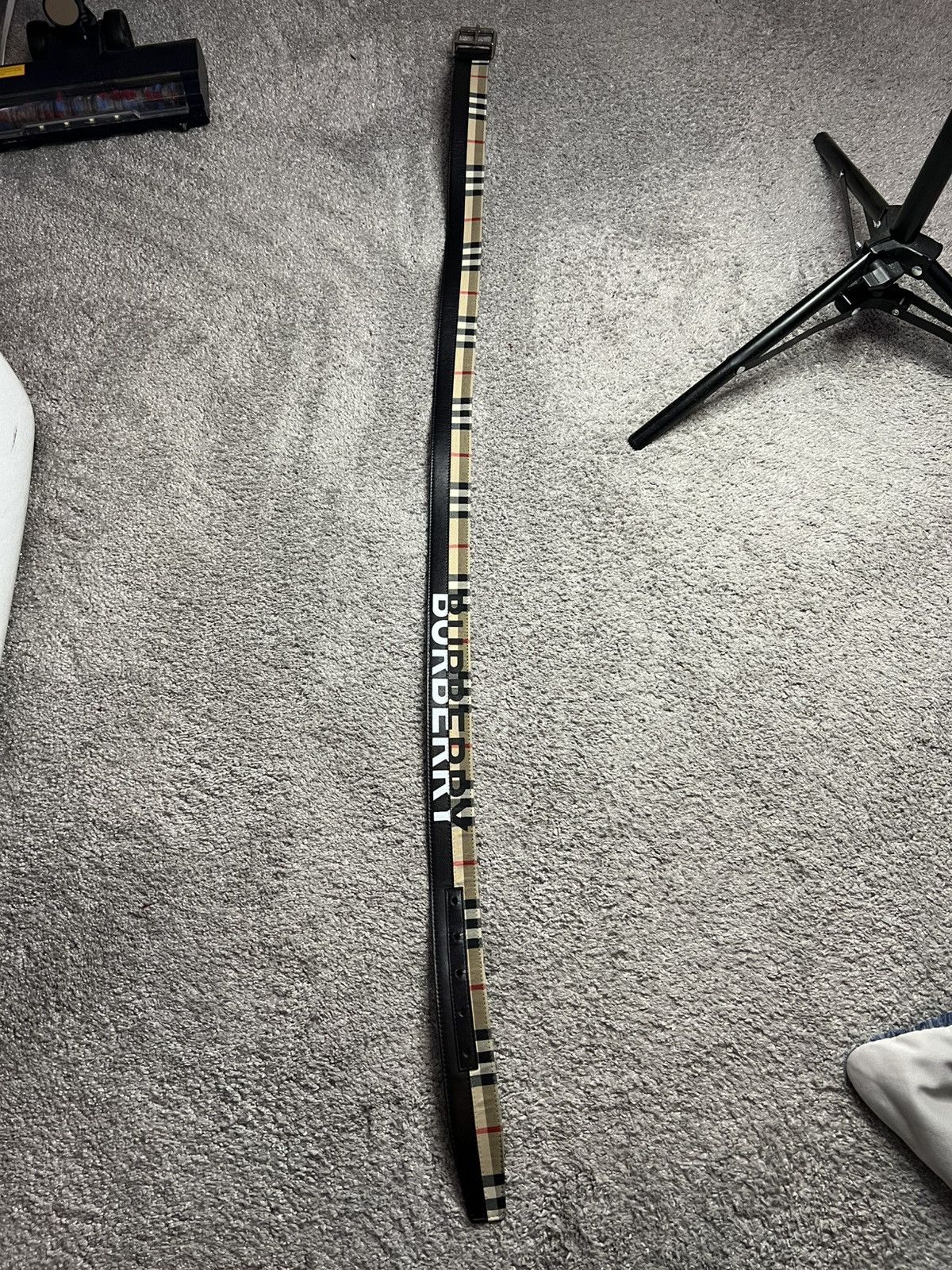 Burberry Burberry check belt Size 38 - 2 Thumbnail