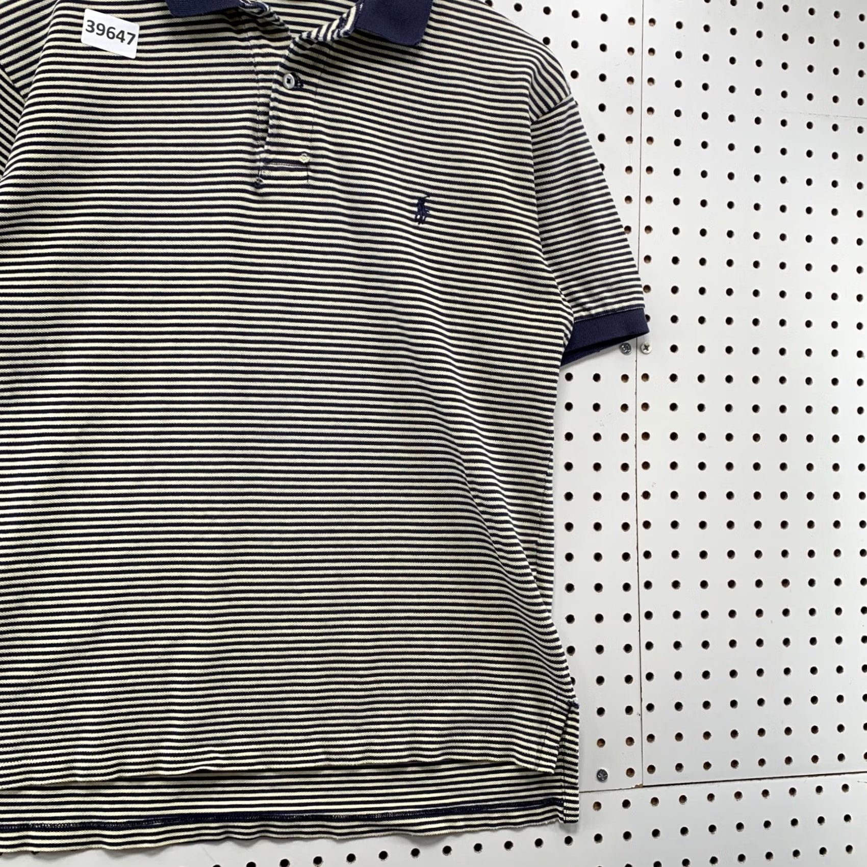 Polo Ralph Lauren VINTAGE Polo Ralph Lauren Collared Shirt Mens Medium Blue White Striped Preppy 20x25.5 Size US M / EU 48-50 / 2 - 4 Thumbnail