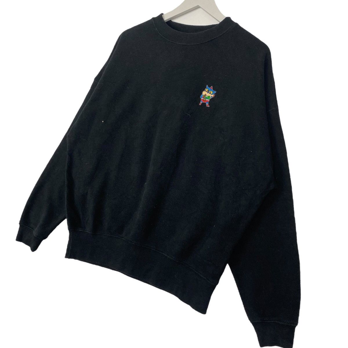 Other Vintage Crayon ShinChan Small Logo Embroidered Crew Black Size US L / EU 52-54 / 3 - 2 Thumbnail