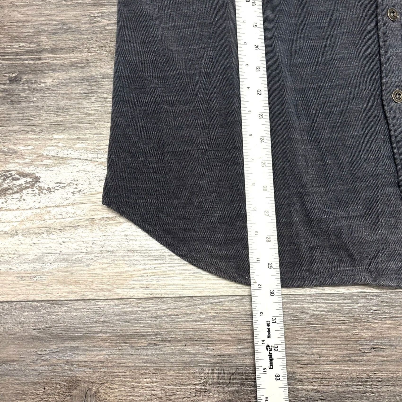 Carbon2Cobalt Carbon2Cobalt Shirt Long Sleeve Gray Mens XL Cotton Knit Button Up Elbow Patch Size US XL / EU 56 / 4 - 6 Thumbnail