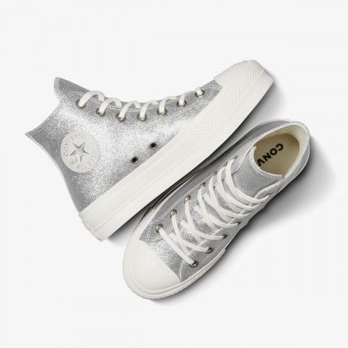 Converse Converse Chuck Taylor All Star Move Glitter (Silver) Size US 9 / IT 39 - 7 Thumbnail