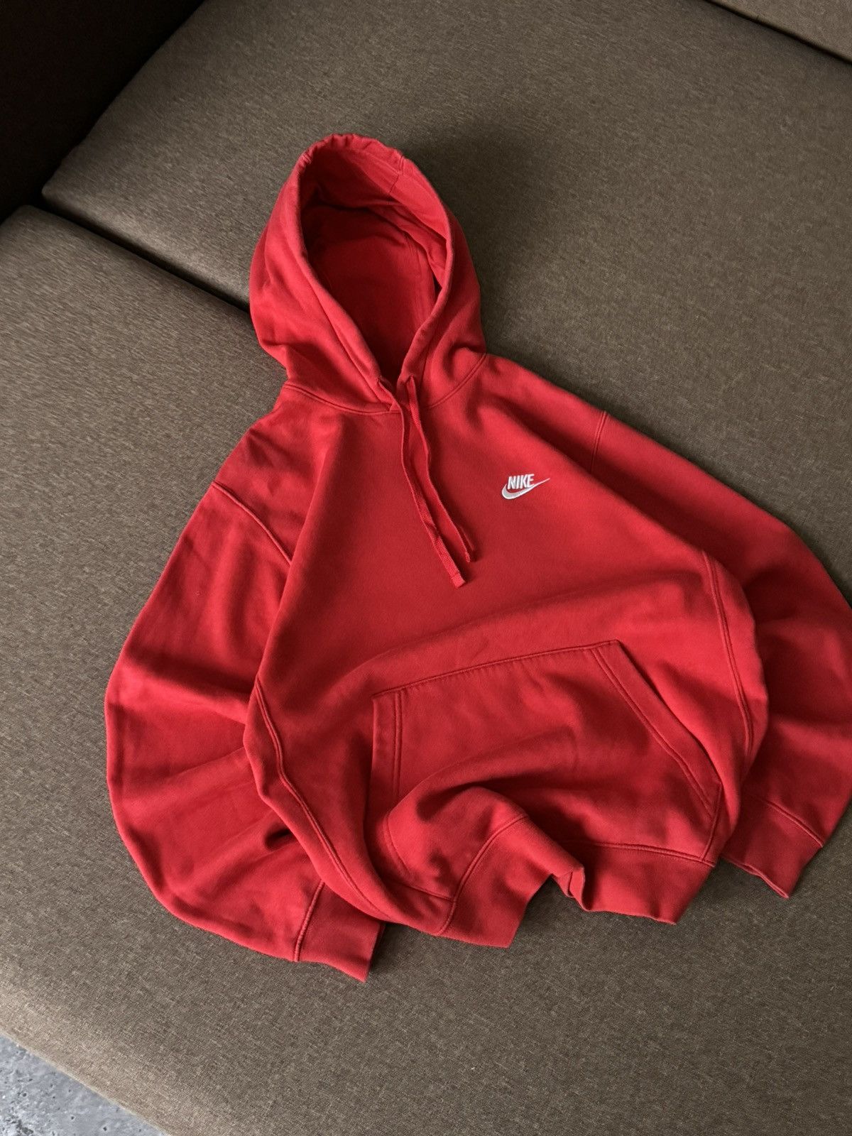 Nike × Vintage Nike basic oversized Y2K Vintage style hoodie Size US S / EU 44-46 / 1 - 8 Thumbnail