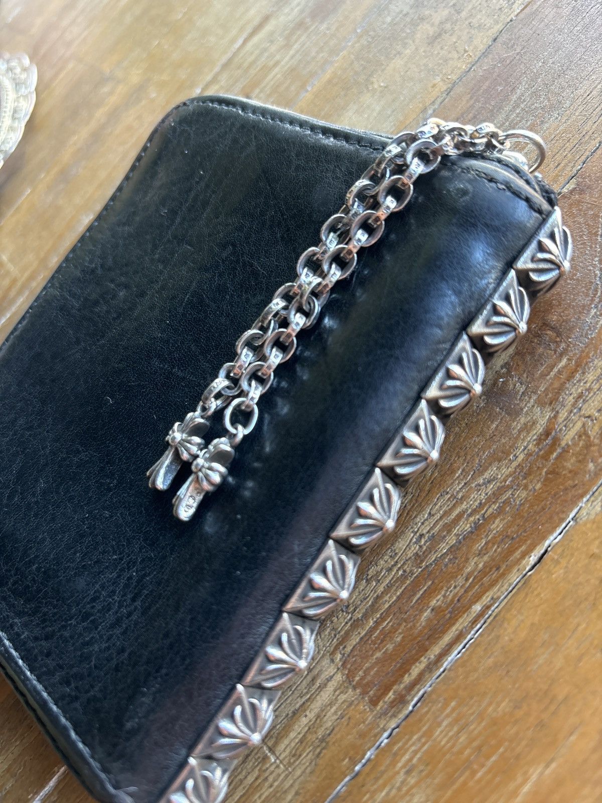 Chrome Hearts CHROME HEARTS STUDDED 3 SIDE ZIP WALLET Size ONE SIZE - 8 Thumbnail