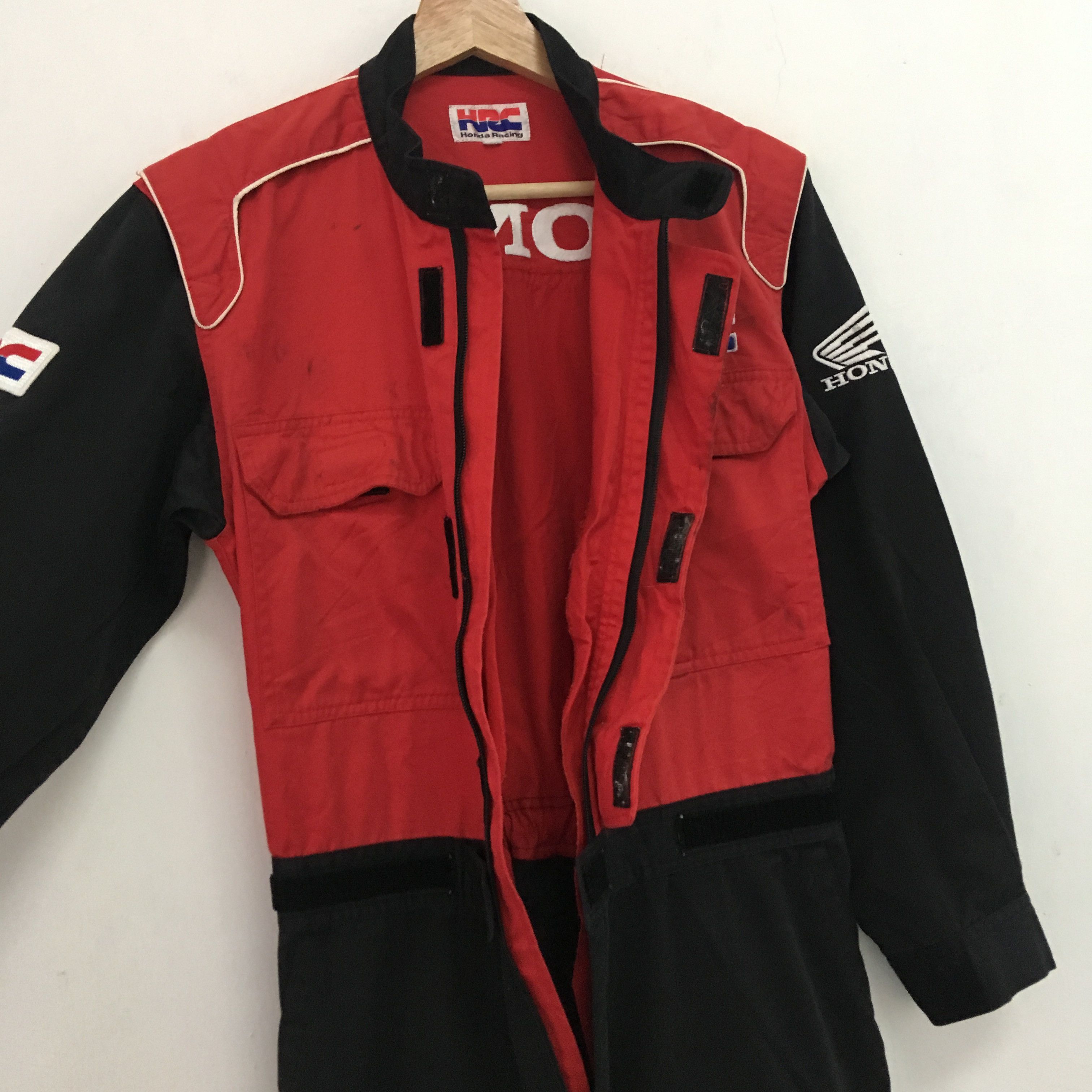 Honda × Vintage Vintage 90s Honda Racing Team Coveralls HRC Japan Overalls Size US 30 / EU 46 - 5 Thumbnail