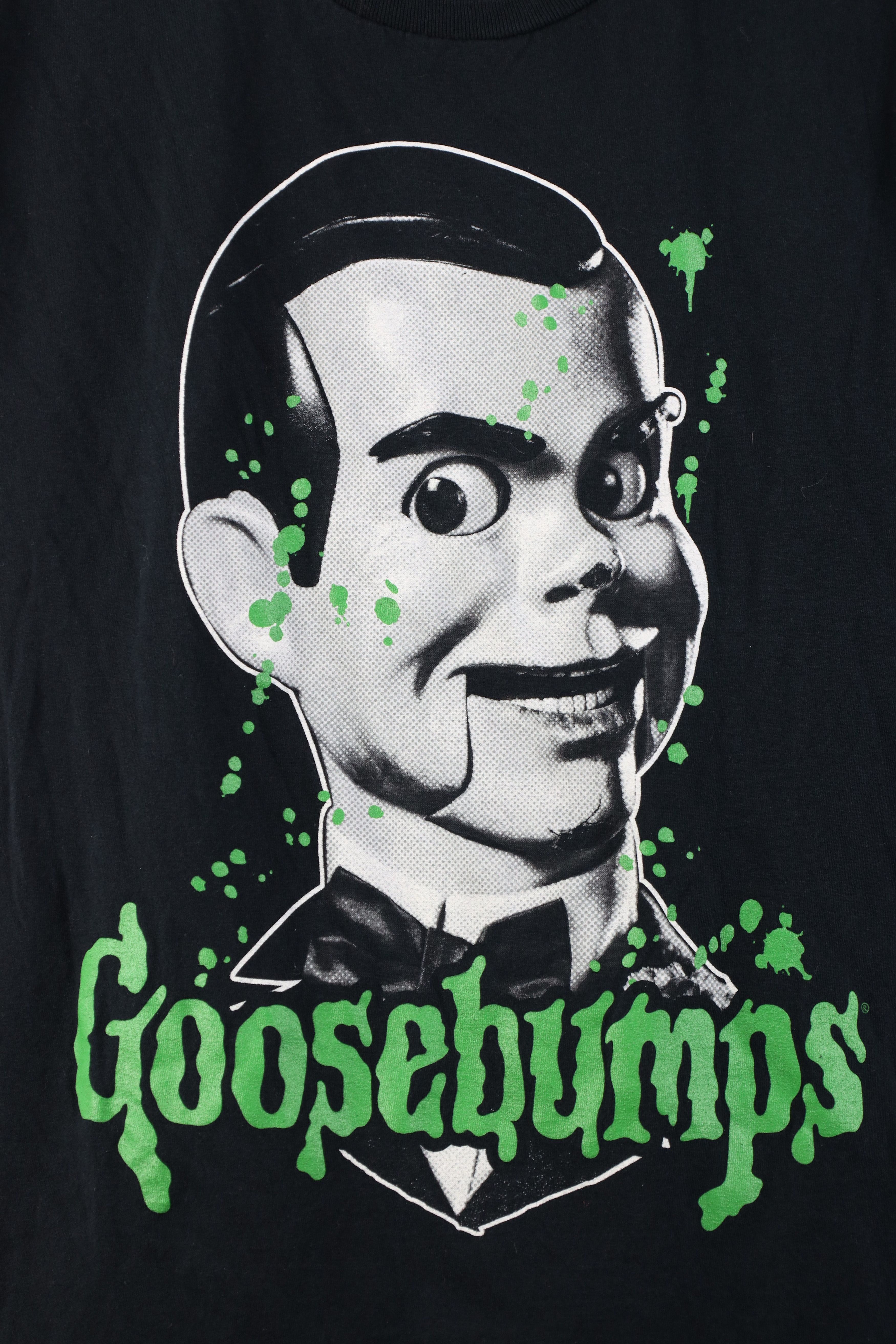 Vintage Vintage Y2K Goosebumps Spell Out Dummy Doll T-Shirt Black Size US M / EU 48-50 / 2 - 4 Thumbnail