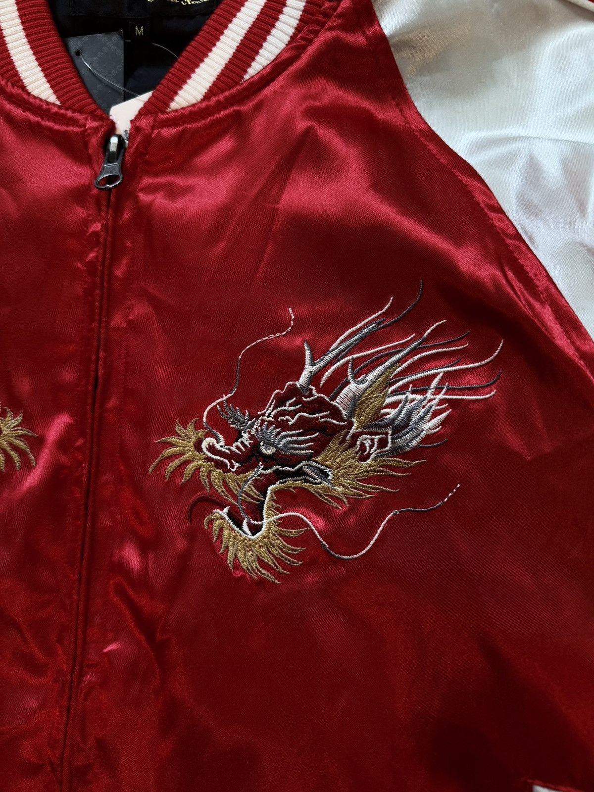 Bullet Noise × Japanese Brand 🇯🇵🐲 Bullet Noise embroidered Japanese style Sukajan jacket Size US M / EU 48-50 / 2 - 5 Thumbnail