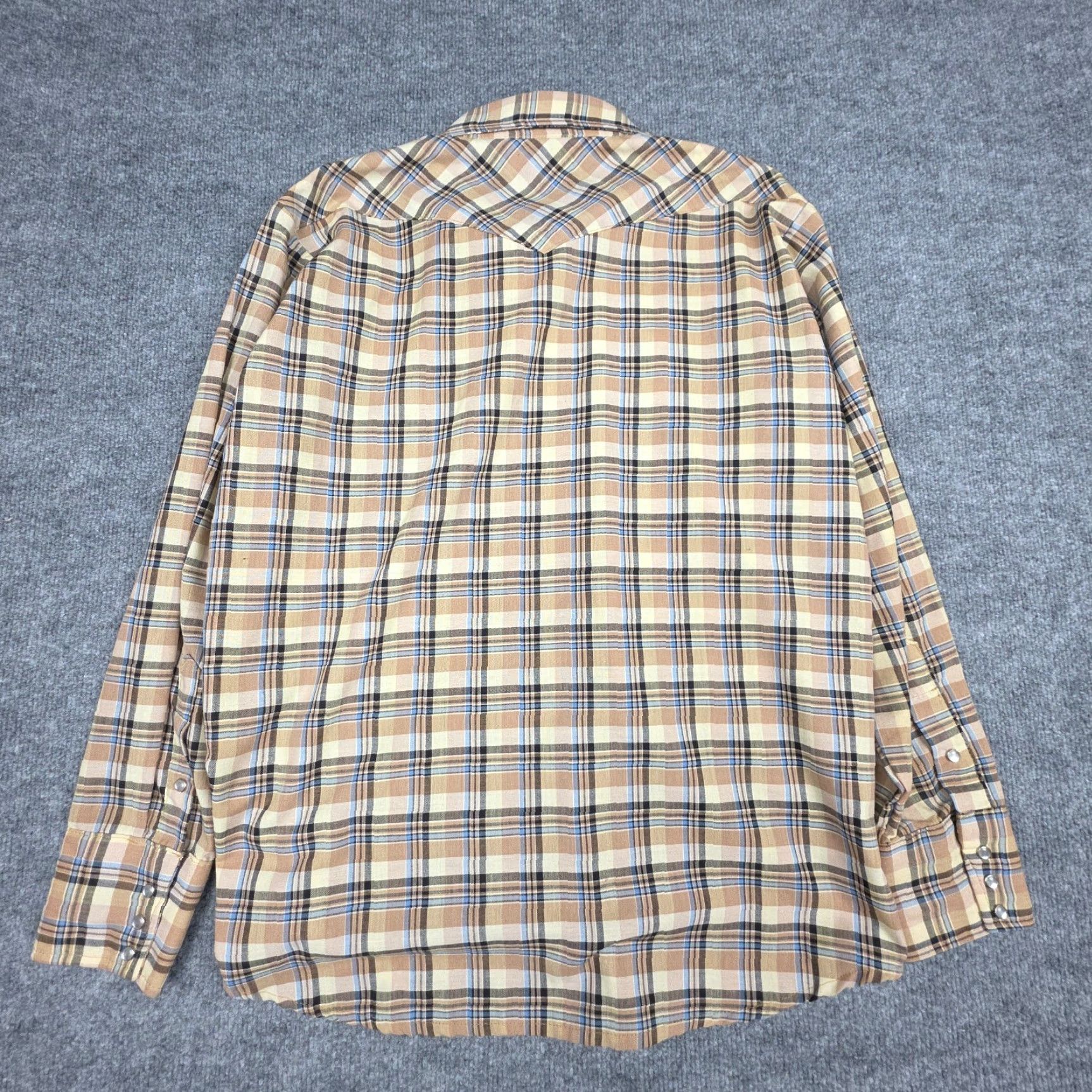 Vintage VINTAGE Big Mac Pearl Snap Shirt Mens Large Plaid Retro Western USA Size US L / EU 52-54 / 3 - 3 Thumbnail