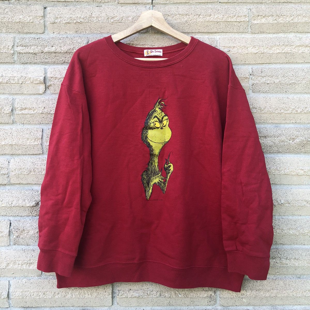 Vintage Vintage 90s Dr. Seuss 1994 The Grinch crewneck Sweatshirt Size ONE SIZE - 1 Preview