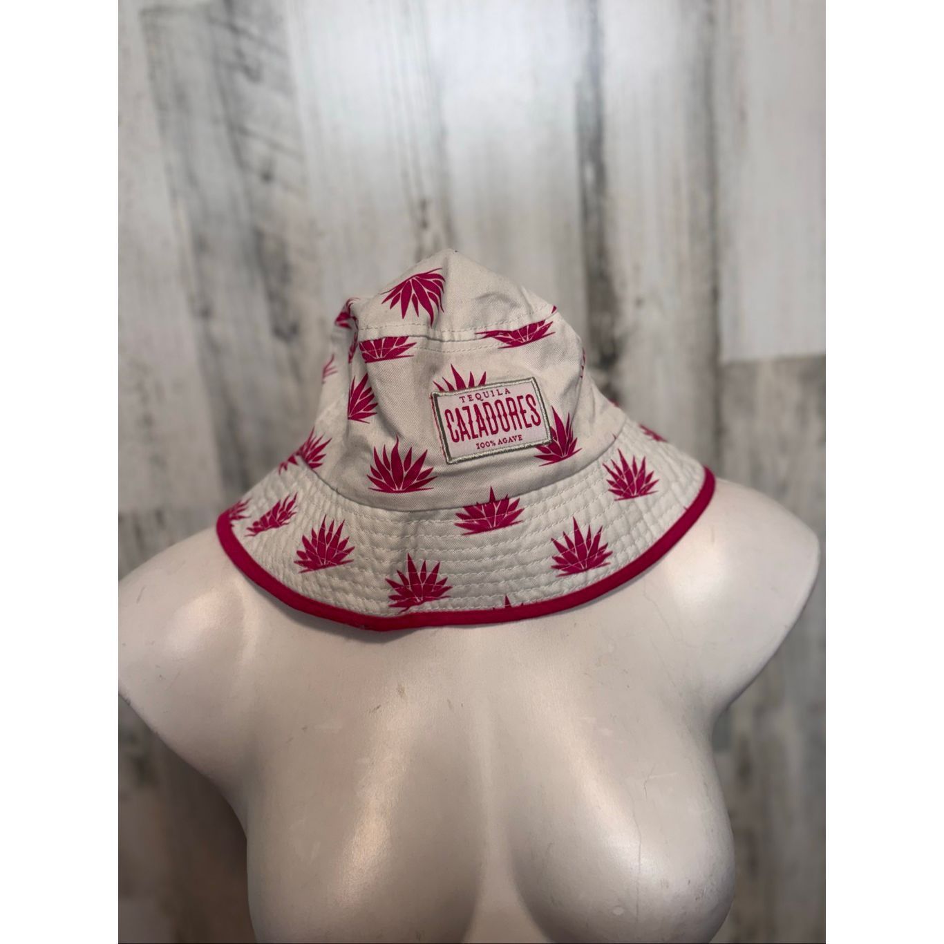 Other Tequila Cazadores Bucket Hat | White & Pink Agave Print Logo Size ONE SIZE - 1 Thumbnail