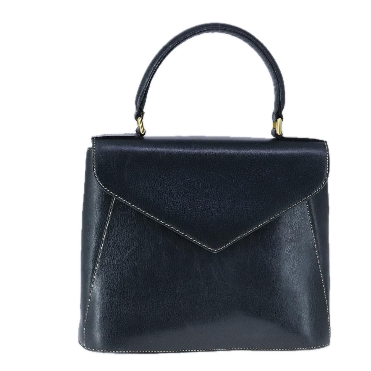 Salvatore Ferragamo Navy Leather Handbag (Pre-Owned) Size ONE SIZE - 1 Thumbnail