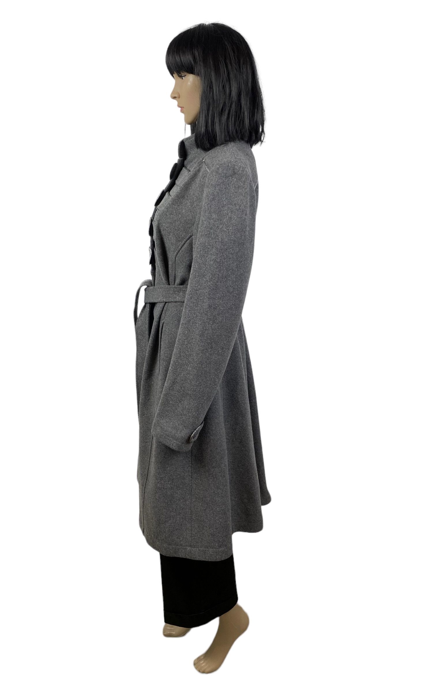 Designer Stella Nova Wool-Cashmere Belted Coat size 42 Size M / US 6-8 / IT 42-44 - 6 Thumbnail
