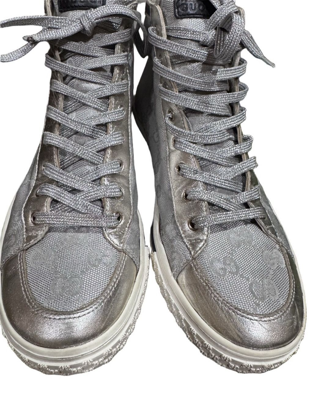 Gucci Gucci GG Tennis 1977 High-Top Sneakers -in Box with COA Size US 7 / IT 37 - 3 Thumbnail