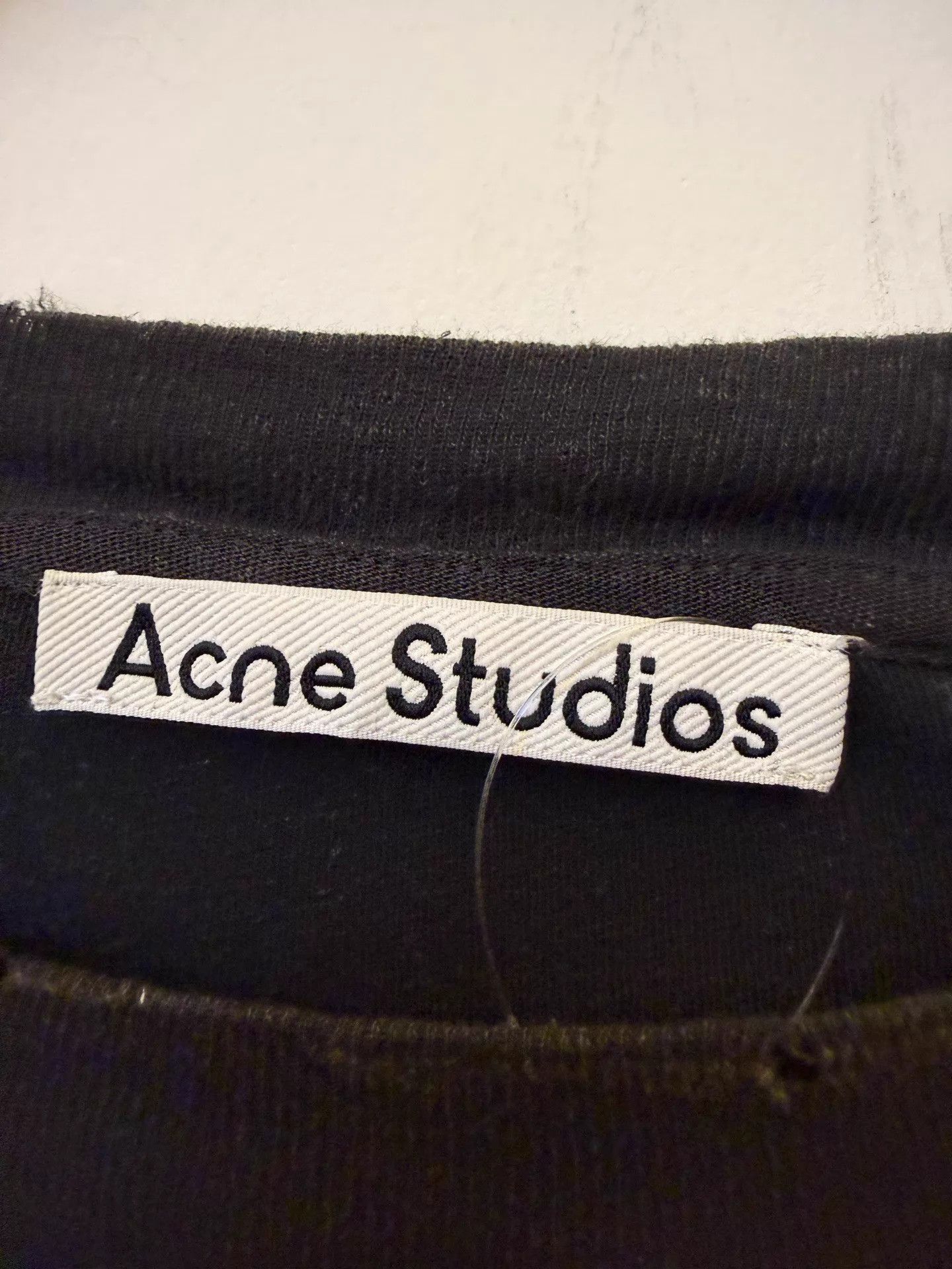 Acne Studios Acne 1996 Logo Oversized Crewneck Sweatshirt Unisex Black M Size US M / EU 48-50 / 2 - 2 Thumbnail