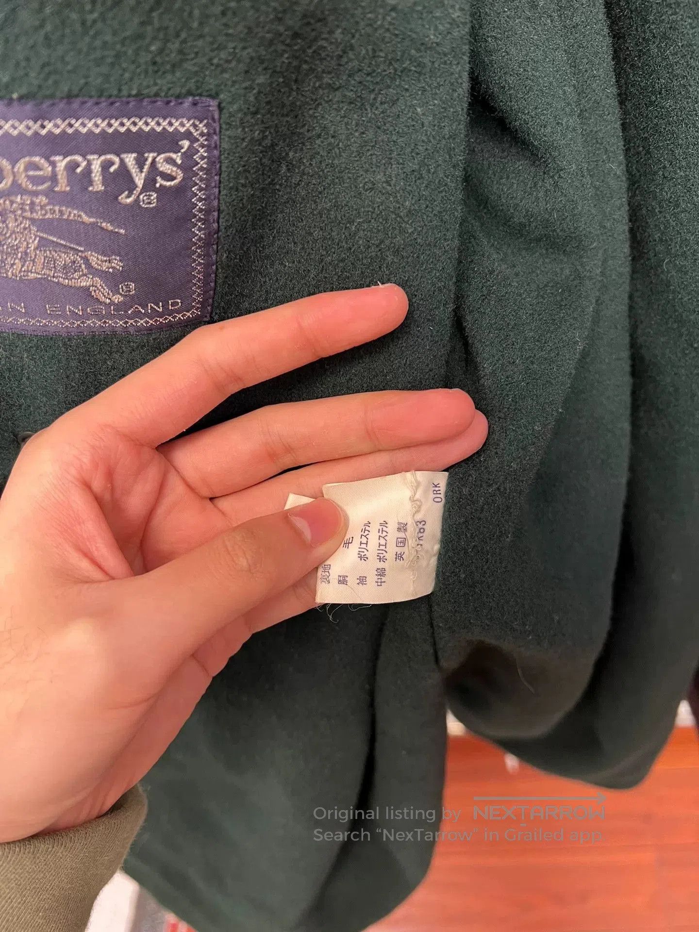 Burberry Burberry Purple Wool Lined Cotton Coat. Size XL / US 12-14 / IT 48-50 - 7 Thumbnail