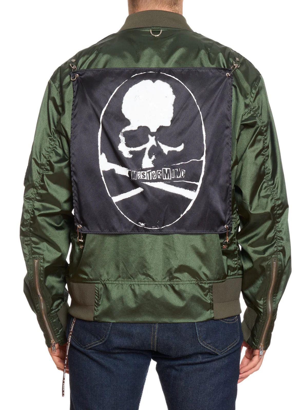 Mastermind Japan MASTERMIND WORLD Green Patch Skull MA-1 Bomber Jacket Size US M / EU 48-50 / 2 - 2 Thumbnail