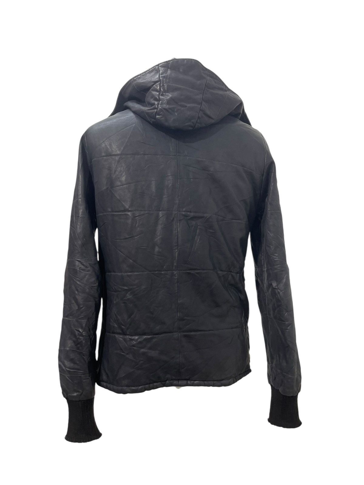 Giorgio Brato Giorgio Brato Leather Jacket Hoodie Slim 7🟩0 Size US M / EU 48-50 / 2 - 3 Thumbnail