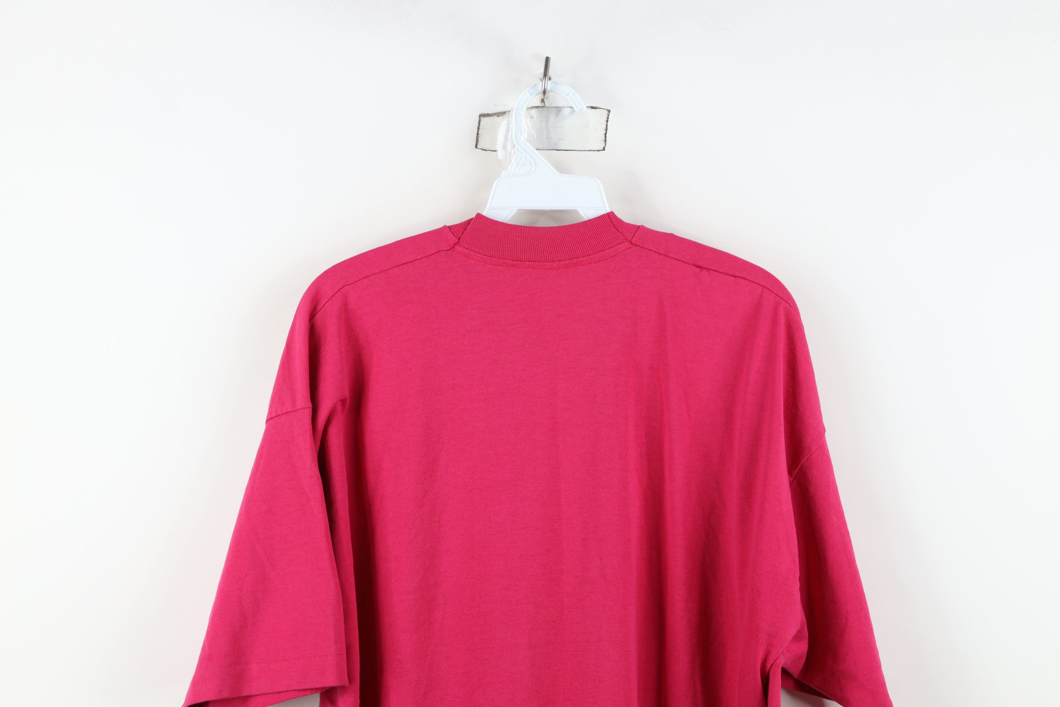Vintage Vintage 90s Streetwear Short Sleeve T-Shirt Pink Cotton Size US XXL / EU 58 / 5 - 8 Thumbnail