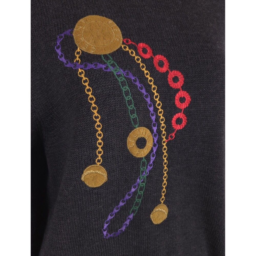Celine Vintage 80s/90s Celine Paris Baroque Sweater Size 46 L Embr Size L / US 10 / IT 46 - 2 Thumbnail