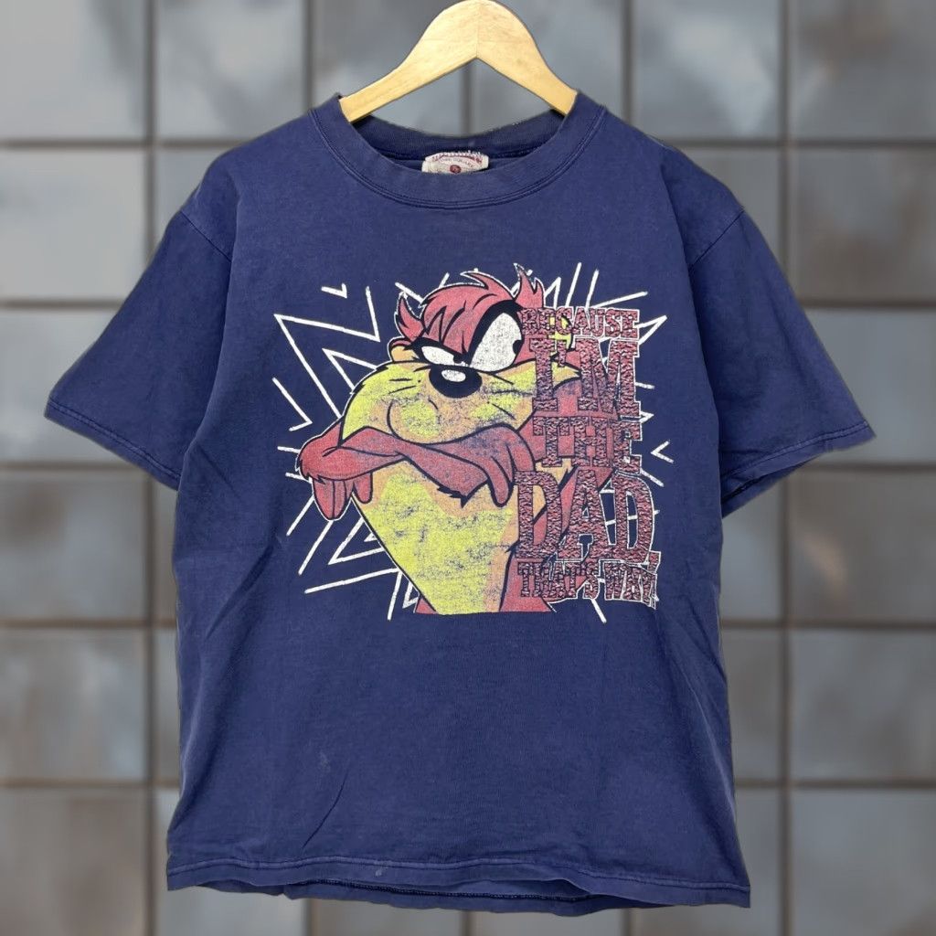 Vintage VINTAGE Looney Tunes Taz Dad T Shirt Men L Blue 90s 80s Style Size US L / EU 52-54 / 3 - 1 Thumbnail