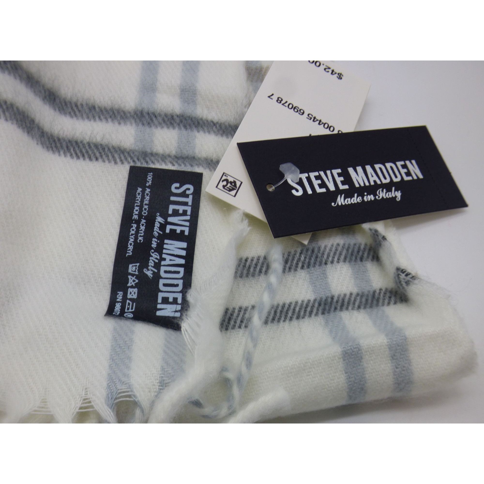 Steve Madden Steve Madden Mid Weight Plaid Muffler Scarf, 11”x 70”, Ivor Size ONE SIZE - 7 Thumbnail