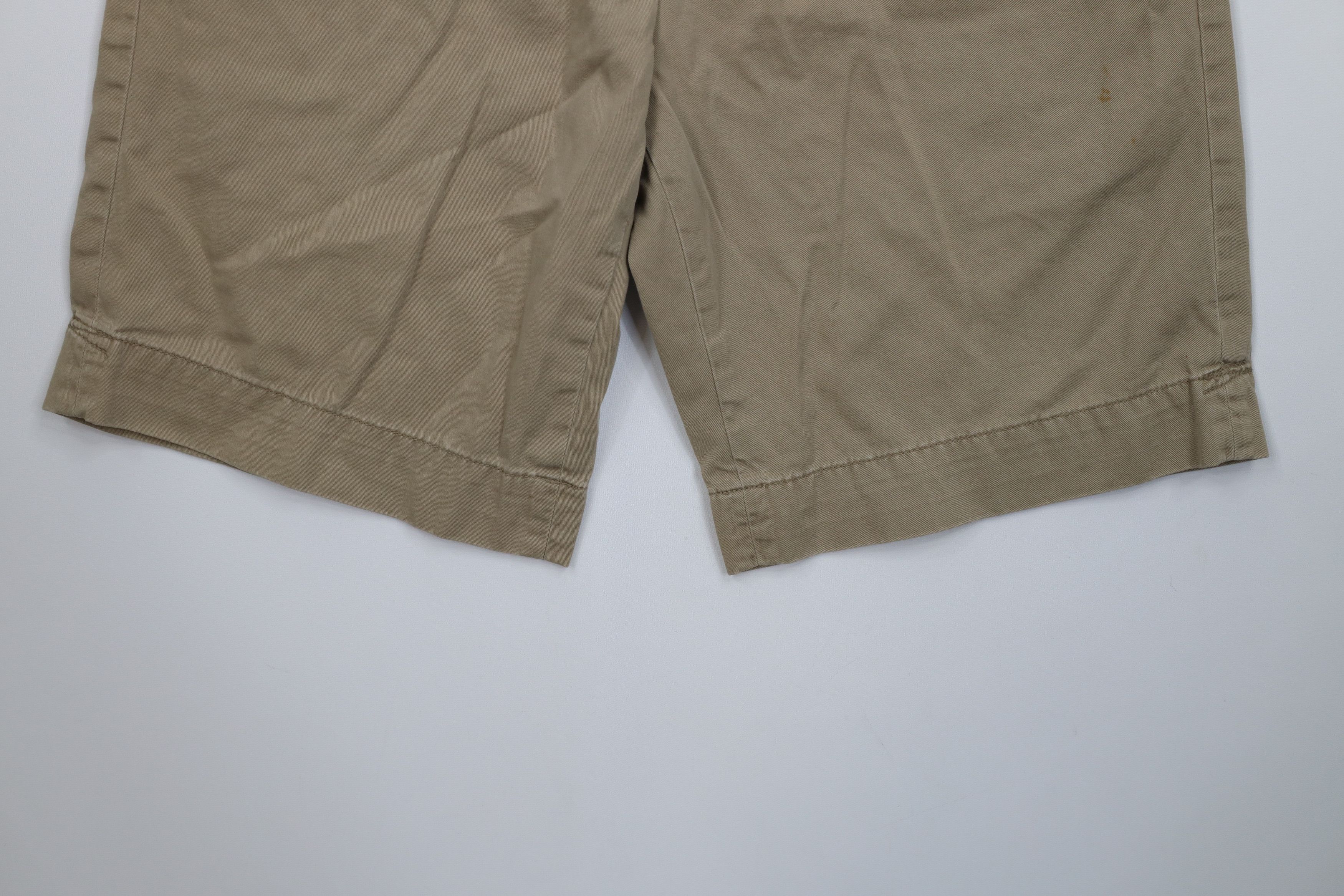 Ralph Lauren Vintage 90s Ralph Lauren Heavyweight Shorts Beige Cotton Size US 32 / EU 48 - 4 Thumbnail
