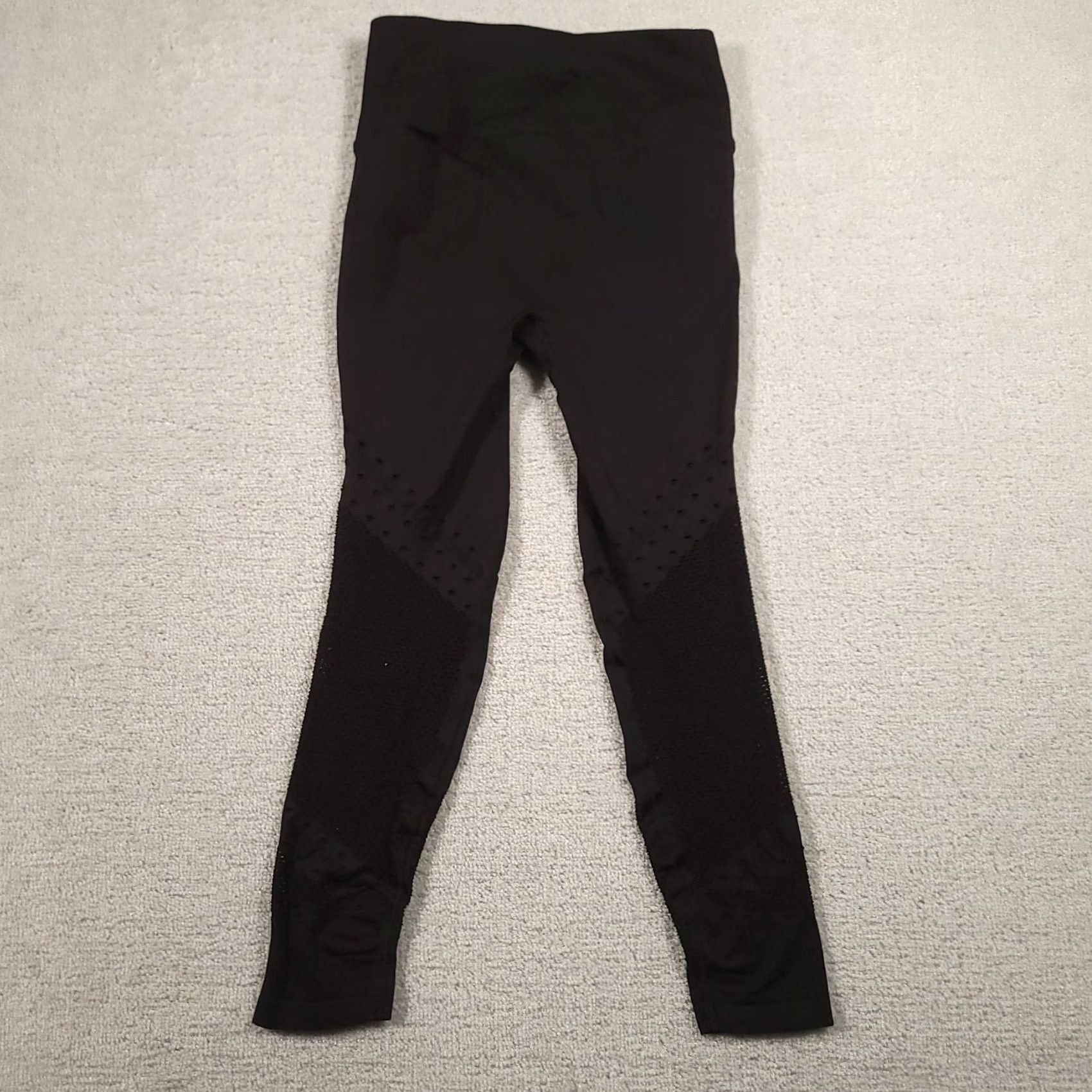 Vintage VICTORIA SPORT Leggings Womens Large Black Ankle Yoga Size 36" / US 14 / IT 50 - 7 Thumbnail