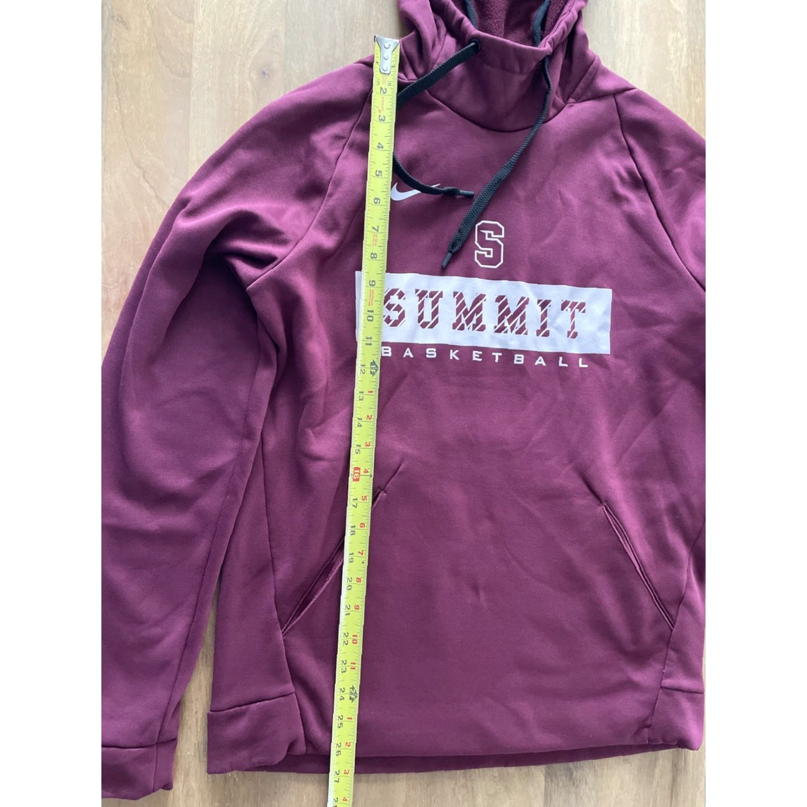 Nike Nike Summit Hoodie Mens S Maroon Pullover Basketball Sweatshirt Size US S / EU 44-46 / 1 - 5 Thumbnail