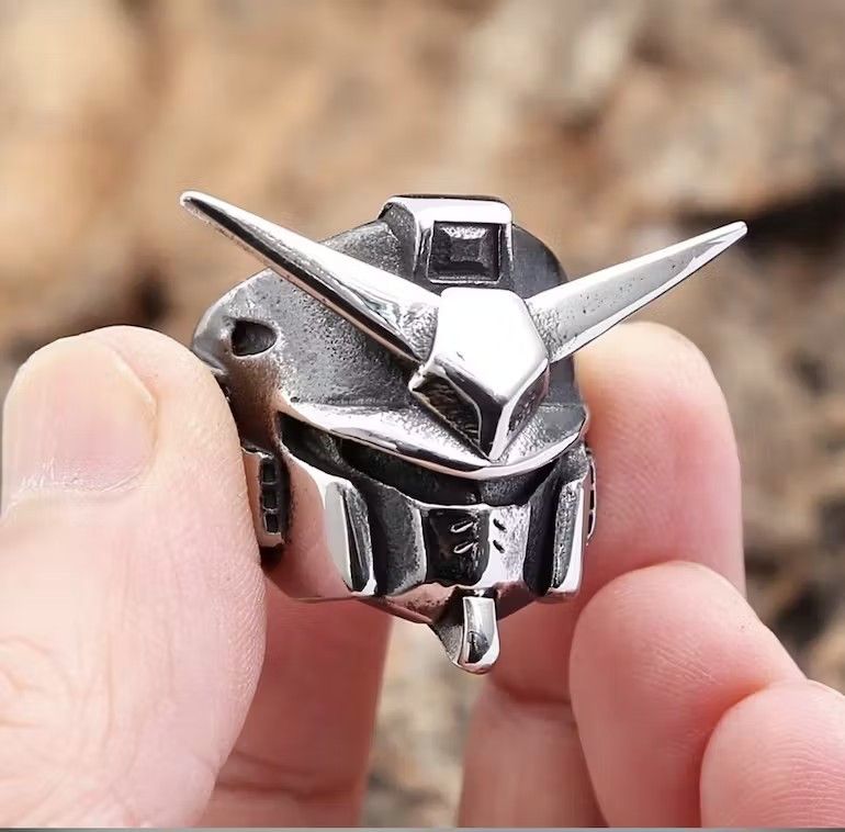 Jewelry × Vintage Robot Head Ring (Size 7-13) Size ONE SIZE - 1 Thumbnail