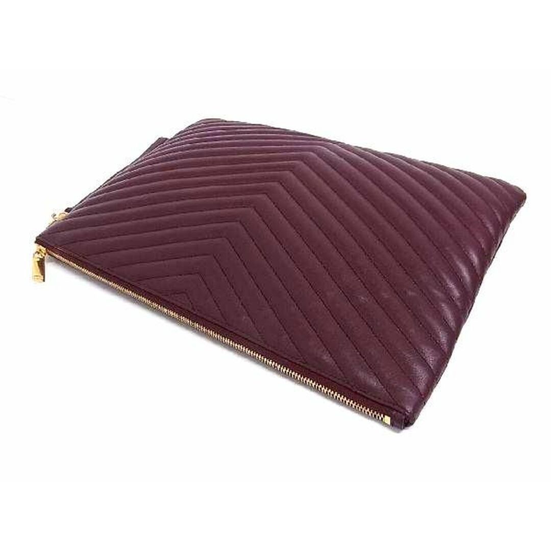 Saint Laurent Paris o1b1hav110225 Size: OS/ Monogram Leather Holder Rouge Legion Size ONE SIZE - 6 Thumbnail