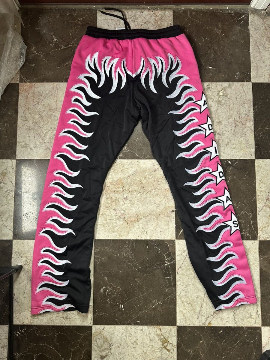 Adidas × Jeremy Scott Adidas x Jeremy Scott Flames Track Pants Size US 32 / EU 48 - 2 Thumbnail