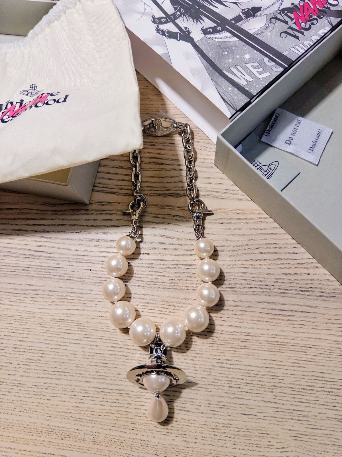 Vivienne Westwood NANA x Vivienne Westwood black pearl necklace Size ONE SIZE - 4 Thumbnail