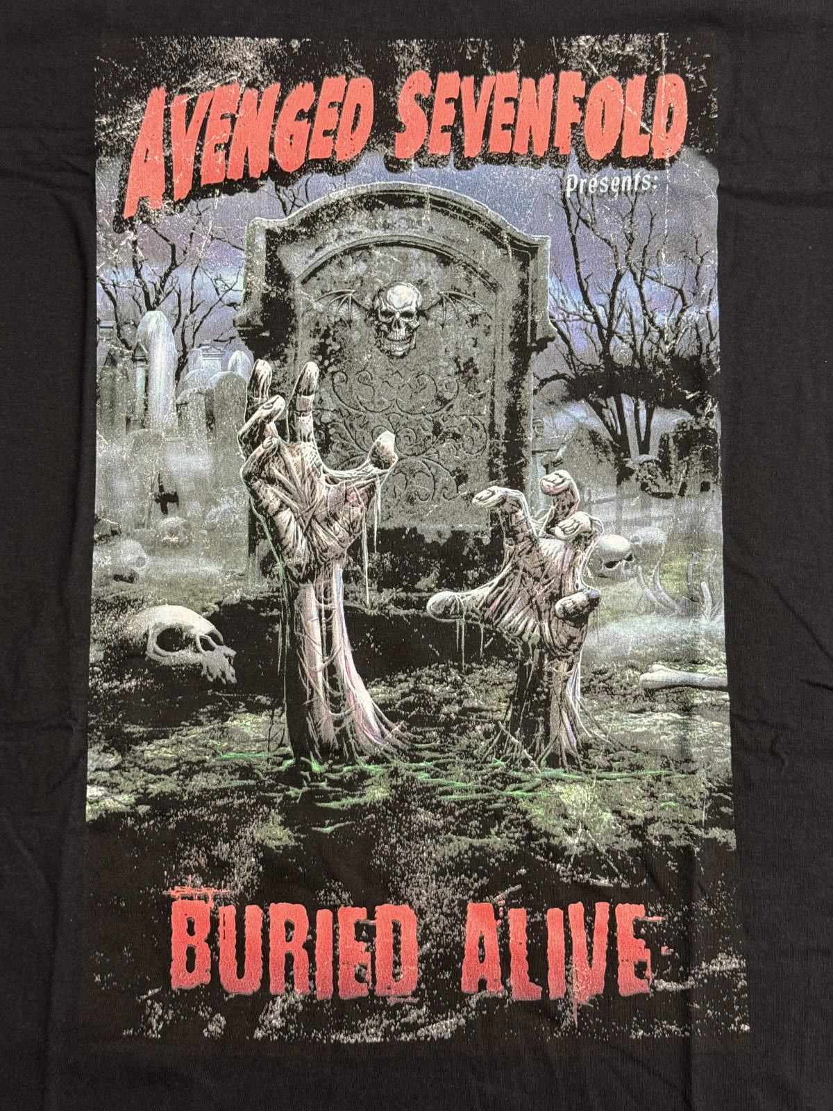 Other Avenged SevenFold Tour T-shirt Buried Alive 2012 Tour L Size US L / EU 52-54 / 3 - 4 Thumbnail
