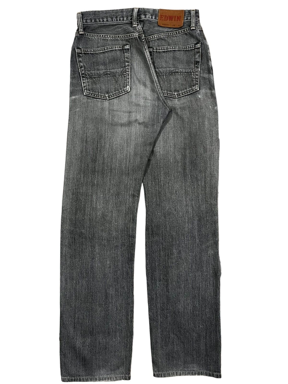 14th Addiction × Edwin Vintage Edwin Black Faded Distressed Loose Fit Jeans Size US 28 / EU 44 - 5 Thumbnail