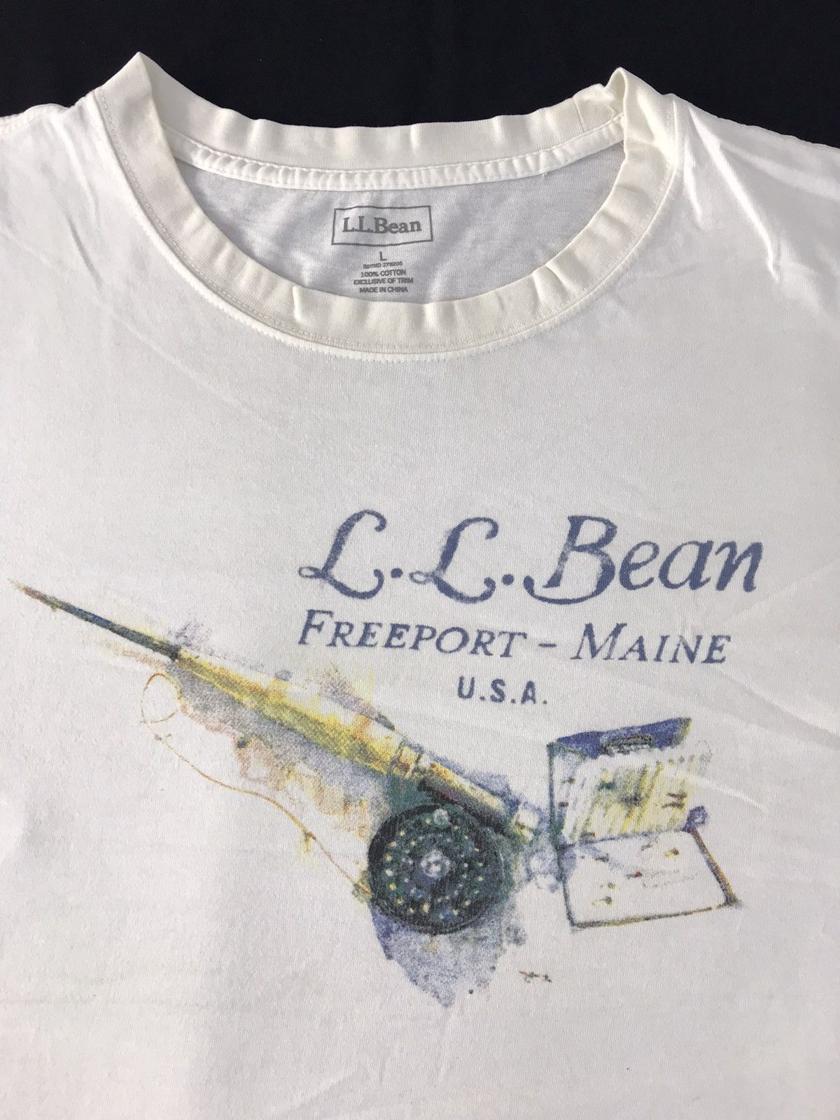 L.L. Bean LL Bean Freeport Maine Usa Fishing Gear Printed Tee Size US L / EU 52-54 / 3 - 3 Thumbnail
