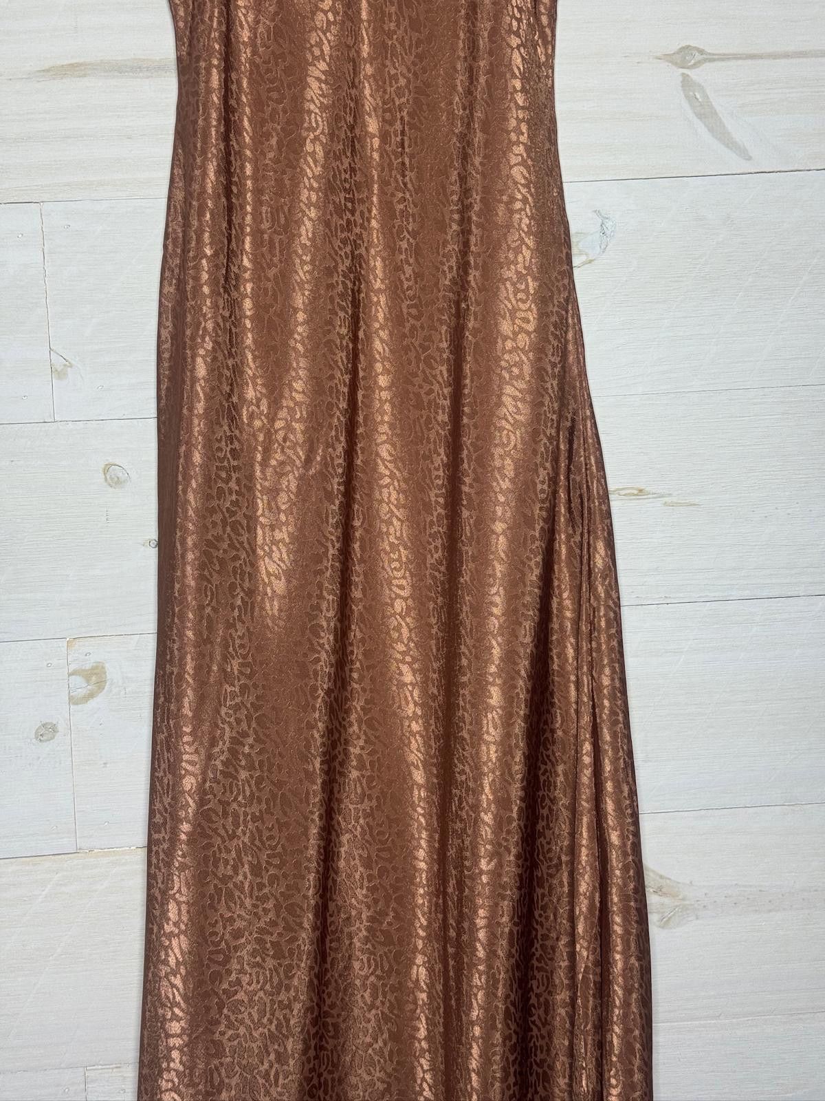 Designer Brown Leopard Print Slip Dress Size S / US 4 / IT 40 - 4 Thumbnail