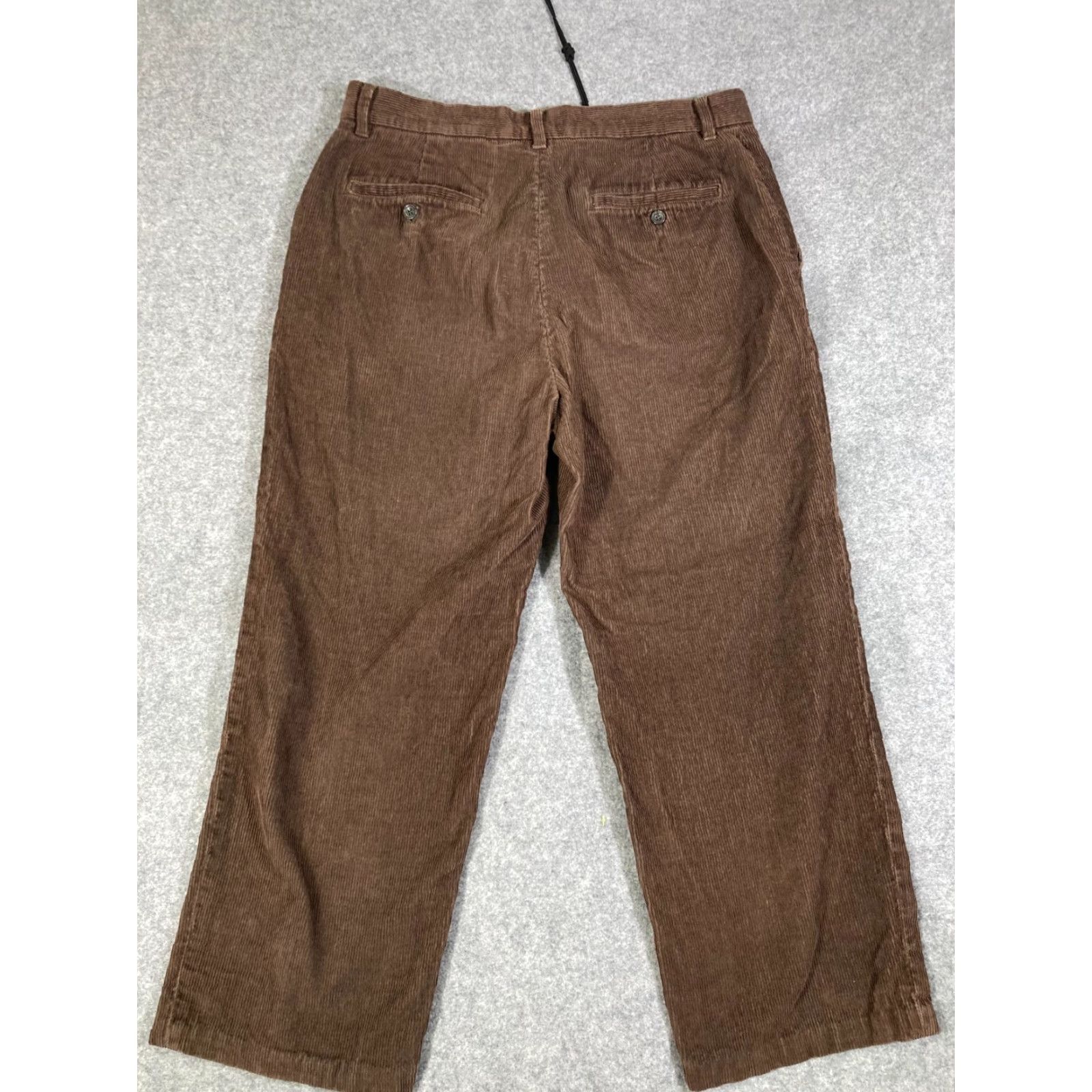 Eddie Bauer Eddie Bauer Corduroy Chino Pants Mens 35X30 Brown Classic Fit Straight Leg Size US 35 - 7 Thumbnail