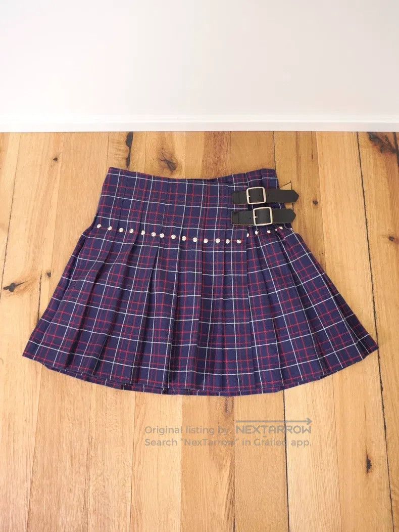 Junya Watanabe JUNYA WATANABE size S Plaid Rivet Wrap Skirt Size 25" / US 0 / IT 36 - 1 Thumbnail