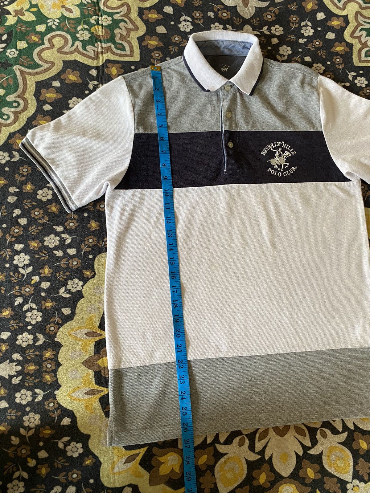 Beverly Hills Polo Club × Polo Ralph Lauren Beverly Hills Polo Club Striped Polo Tee Size US M / EU 48-50 / 2 - 14 Thumbnail