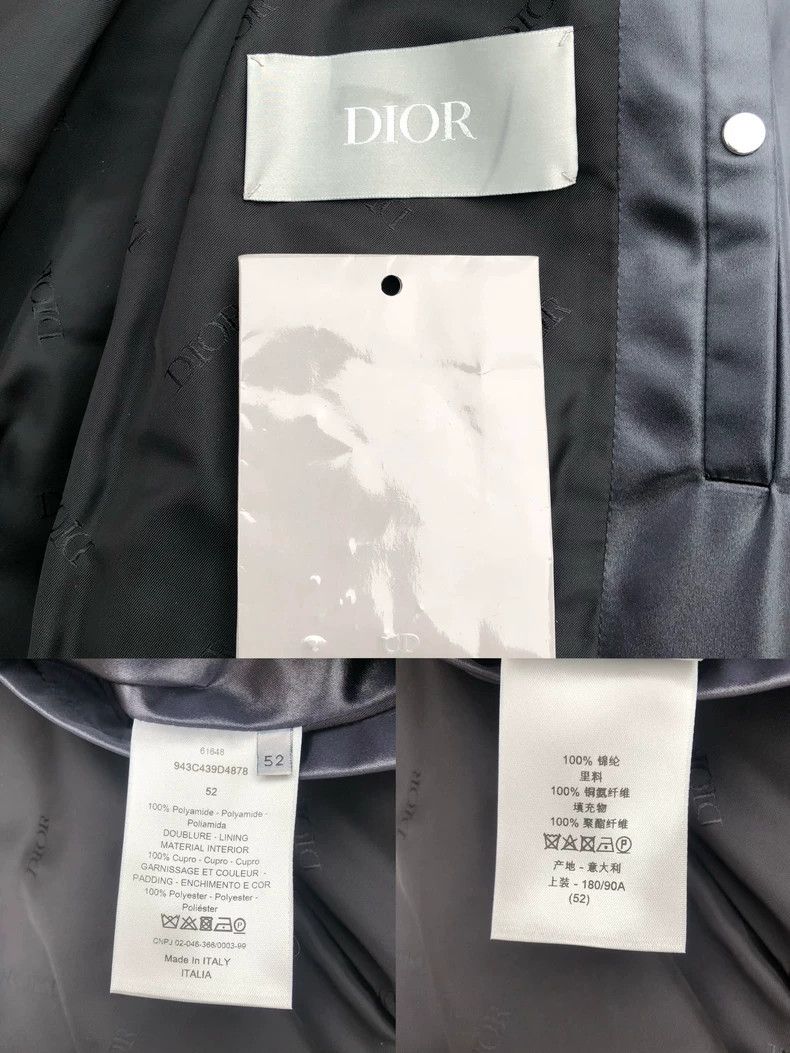 Dior Dior Letter embroidery logo on the back bomber jacket 2501- Size US L / EU 52-54 / 3 - 8 Thumbnail