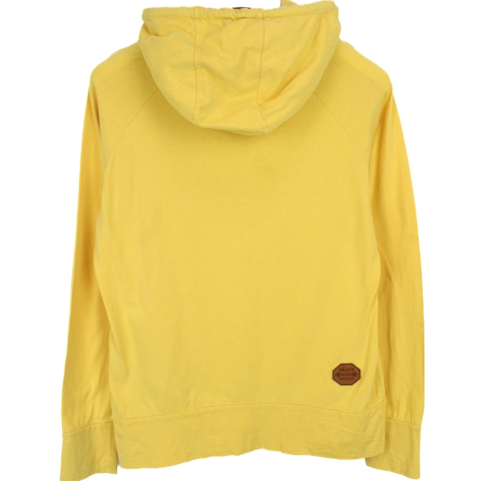 Vintage Naketano Hoodie Women Large Pullover Yellow Size L / US 10 / IT 46 - 2 Thumbnail