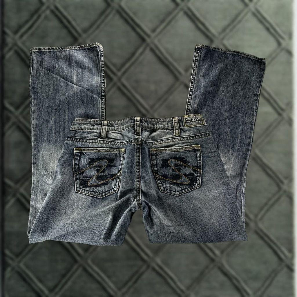 Silver Jeans Co. Silver Jeans Suki Surplus Jeans Women 32x33 Bootcut Blue Medium Wash 5-Pocket Regular Rise Size 24" / US 00 / IT 34 - 1 Thumbnail