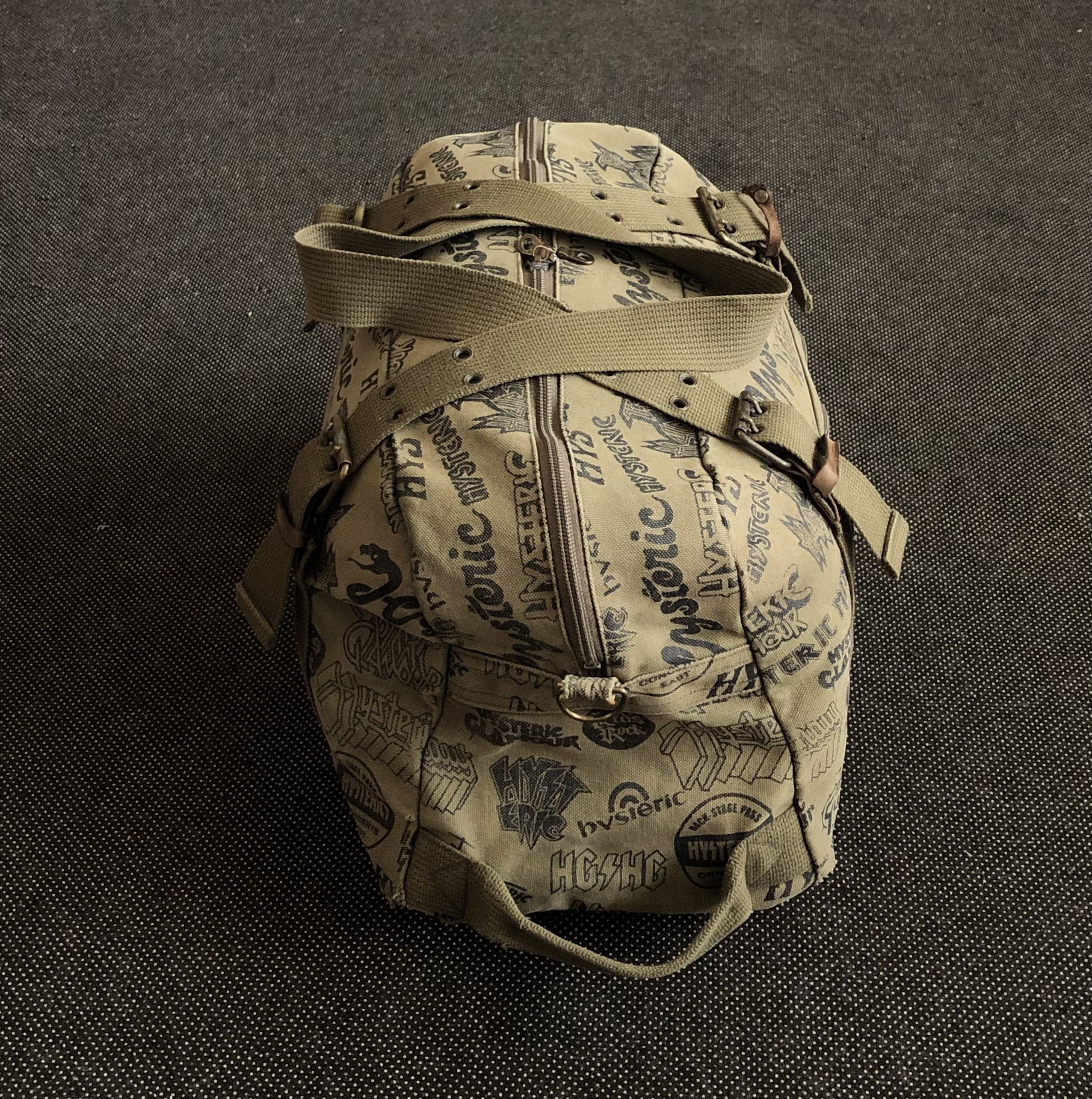 Hysteric Glamour × Vintage RARE🔥VINTAGE 90’S HYSTERIC GLAMOUR ARMY METAL DUFFLE BAG Size ONE SIZE - 5 Thumbnail