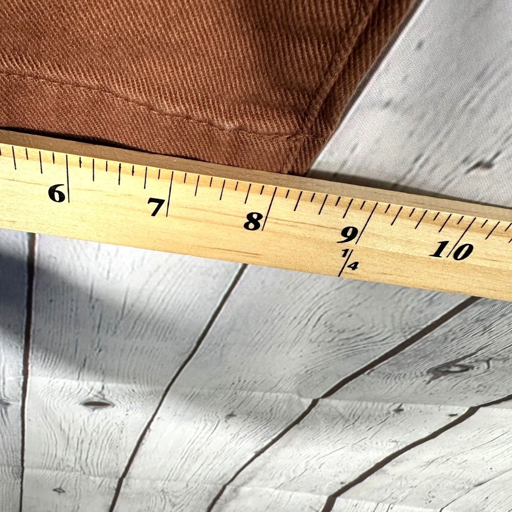 Quince VINTAGE? No - Quince Women Pants 25 Rust Brown High Waisted Wide Leg Crop Cotton Twill Size 42" / US 20 - 4 Thumbnail