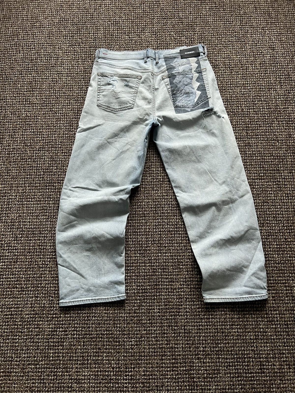 Diesel DIESEL PANTS REGULAR Light Blue Denim Pants RRP 350$ Y2K Size US 33 - 3 Thumbnail