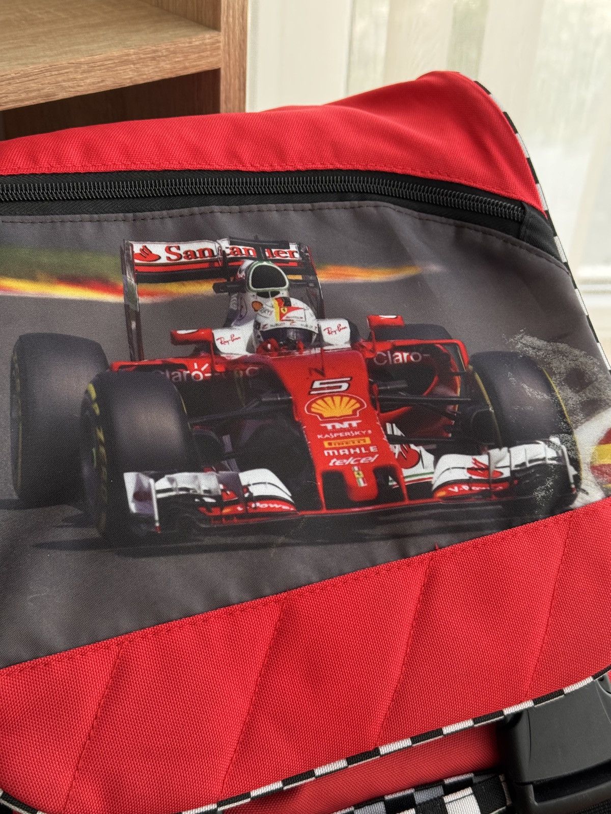 Formula 1 × Vintage Vintage Ferrari Scuderia Vettel Formula One Bolid Backpack Size ONE SIZE - 2 Thumbnail